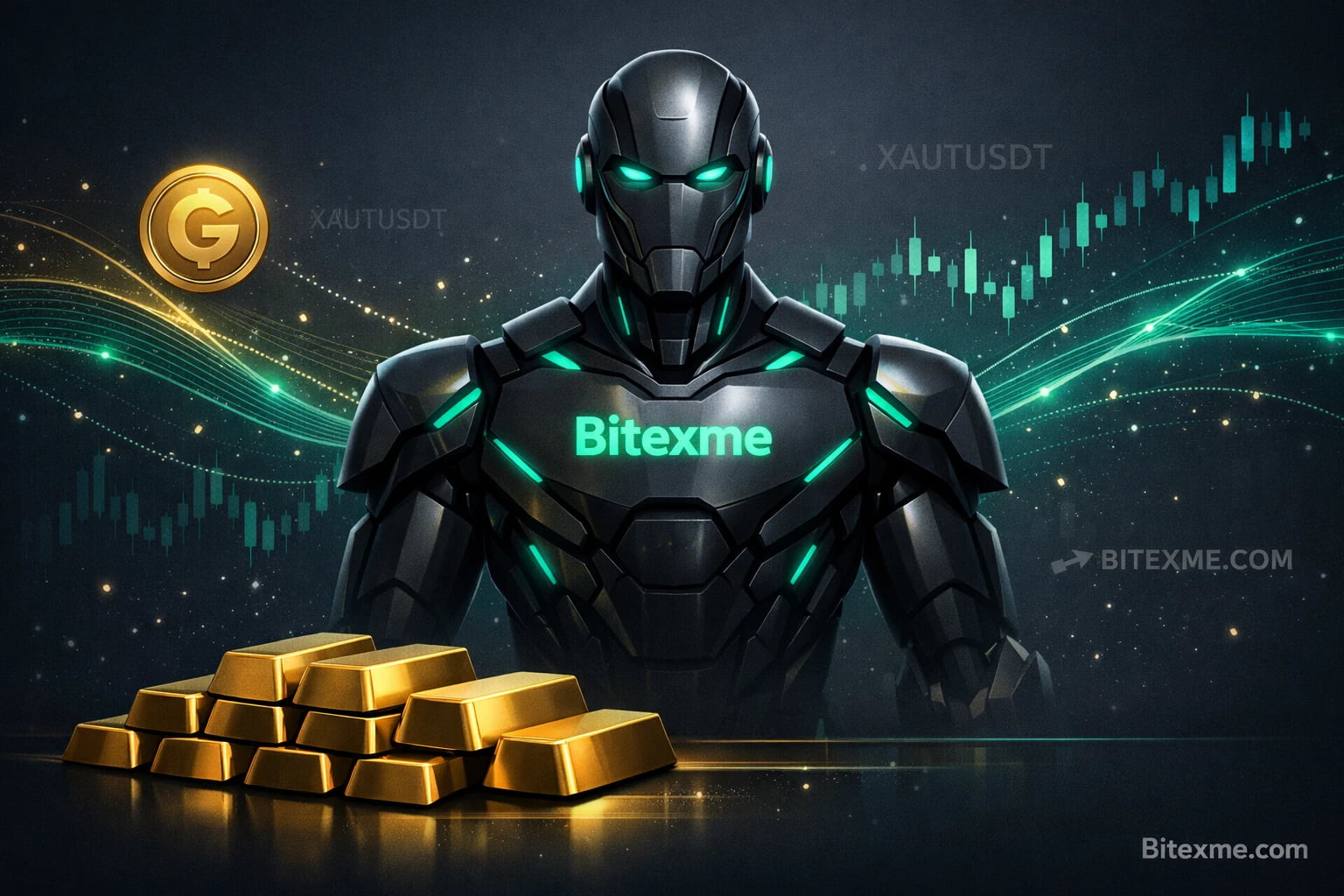 راهنمای جامع خرید و فروش خودکار تتر گلد (XAUT) با ربات معامله‌گر پلتفرم Bitexme